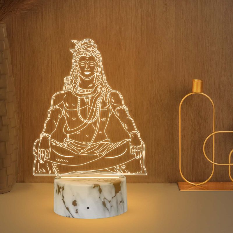 Lord Shiva Design Night Lamp